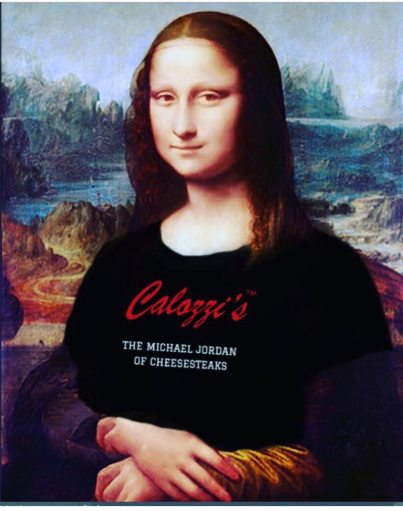 The Mona Lisa — Calozzi's icon tee