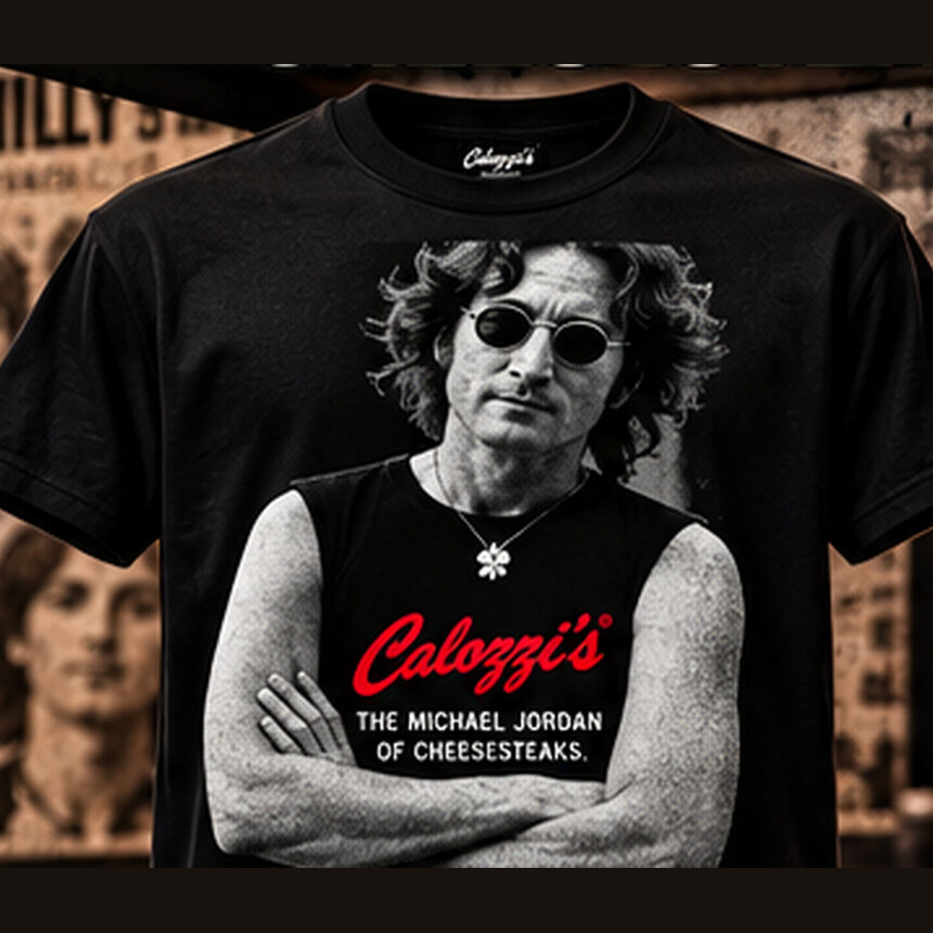 The Lennon — Calozzi's icon tee