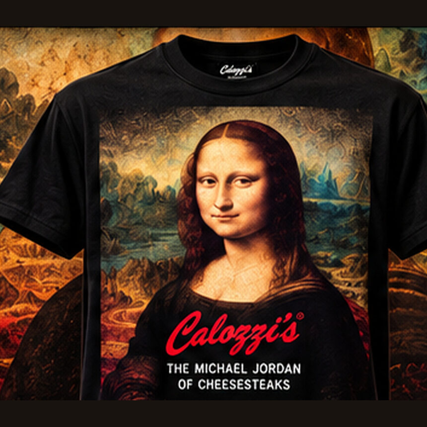 The Mona Lisa — Calozzi's icon tee